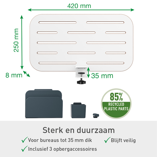 Ergo Elektrische thuiswerkplek set Leitz pakket 3
