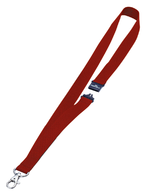Durable Textile Red Lanyard 20mm 813703
