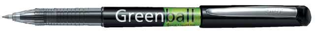 Green Ball - Liquid Ink Rollerball - Black - Begreen - Medium Tip
