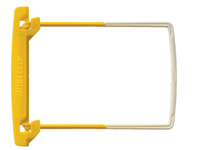 Jalema Clip, cover yellow, tube yellow, extension piece white, box 100 items