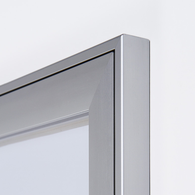 Vitrinebord Quantore luxe 6x A4 zilver