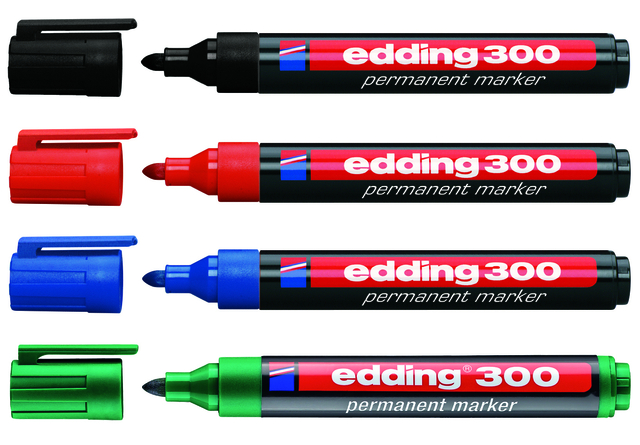 edding 300 permanent marker black
