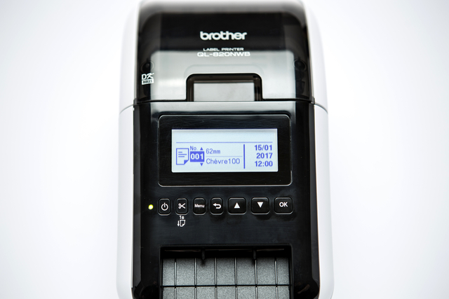 Labelprinter Brother DK QL-820NWB desktop 62mm wit
