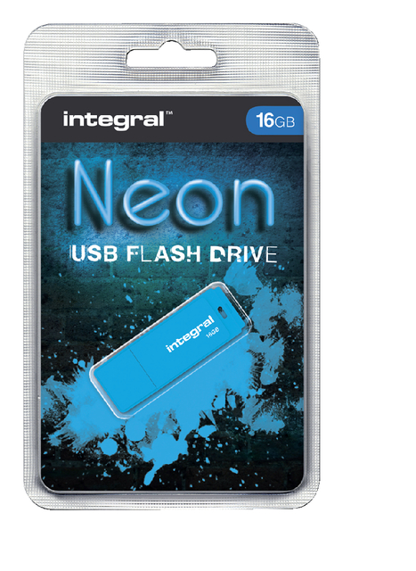 Integral Neon USB Drive 2.0 16GB Blue