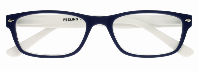 Leesbril I Need You +2.00 dpt Feeling blauw-wit