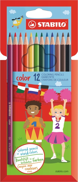 Kleurpotloden STABILO 979 color assorti kartonnen etui à 12 stuk