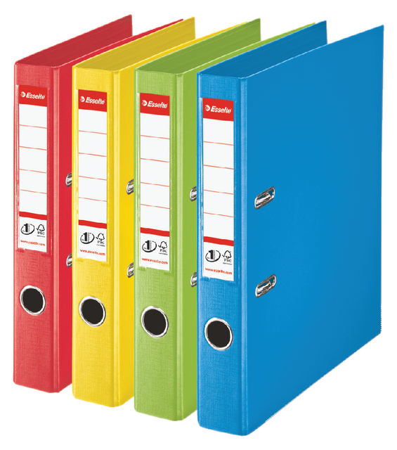 Lever Arch File Esselte No.1 VIVIDA 50mm PP A4 red