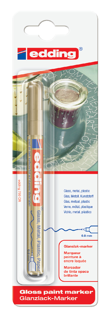 edding 780 gloss paint marker blister of 1 gold