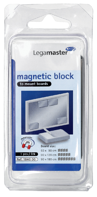 Legamaster magnetic block 50x75x12mm