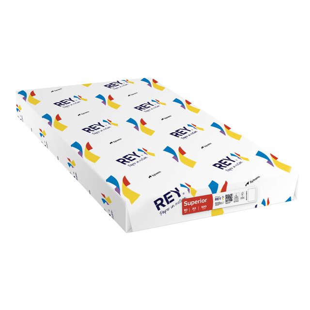 Kopieerpapier Rey Superior A3 80gr wit 500 vel