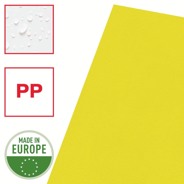 Insteekmap L-model Esselte standaard A4 0.11mm PP geel 100 stuks
