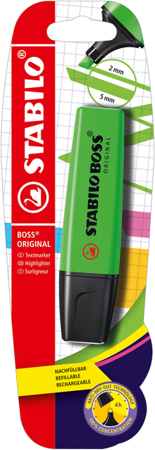 Markeerstift STABILO BOSS Original 70/33 groen blister à 1 stu