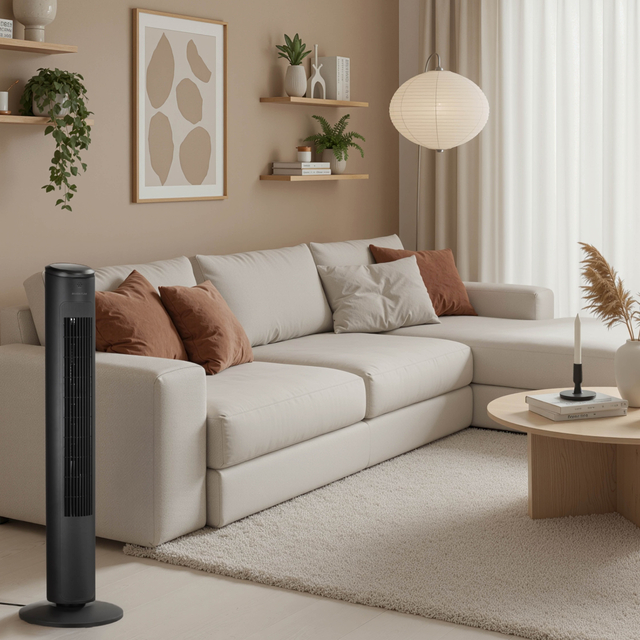 Torenventilator Inventum 75cm afstandsbediening zwart