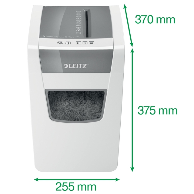 Papiervernietiger Leitz IQ Slim Home Office P4 snippers 4x28mm