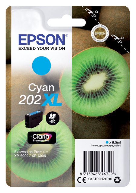 EPSON Singlepack Cyan 202XL Kiwi