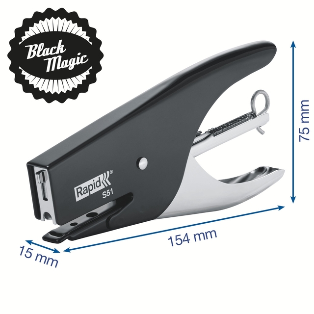 Stapling Pliers Rapid Classic S51 12 sheets black