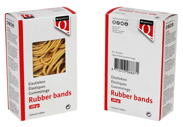 Elastiek Quantore 16 60x1.5x1mm 100gram