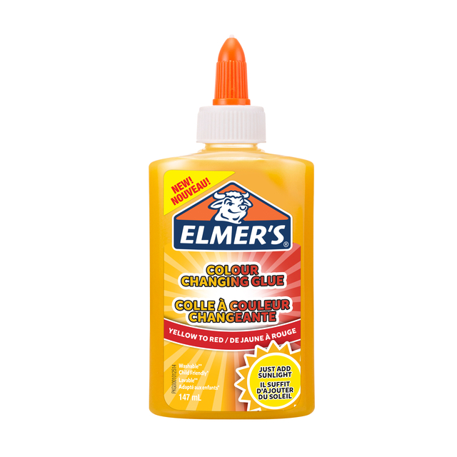 Kinderlijm Elmer's kleurveranderde geel