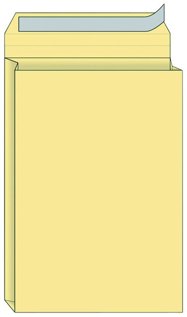 Envelope Quantore sample bag 229x324x38mm self-adhesive cream 125pcs