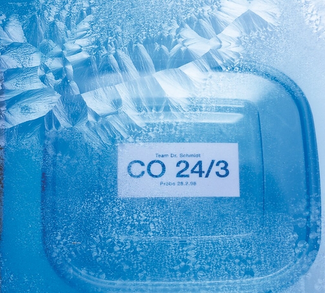 Deep-freeze labels 26x40mm blue ice crystals 48 pcs.