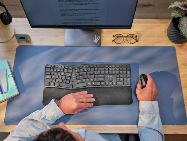 Toetsenbord Trust Keyra Ergo Multi draadloos QWERTY