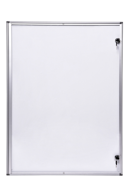 Binnenvitrine wand MAULextraslim whiteboard 9xA4 met slot