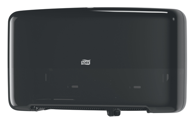 Toilet paper dispenser Tork Twin Mini T2 Elevation black 555508