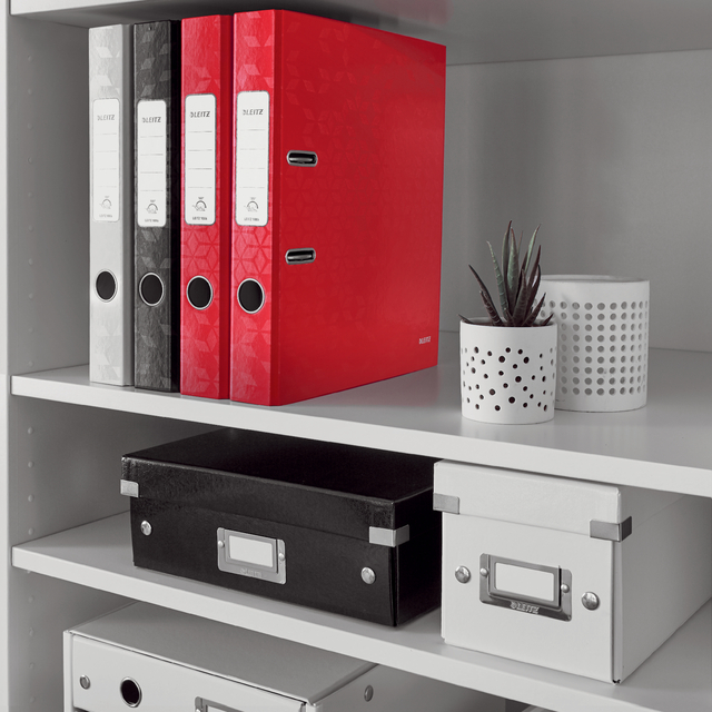 Lever arch file Leitz WOW 180 gelatinized 50mm A4 red