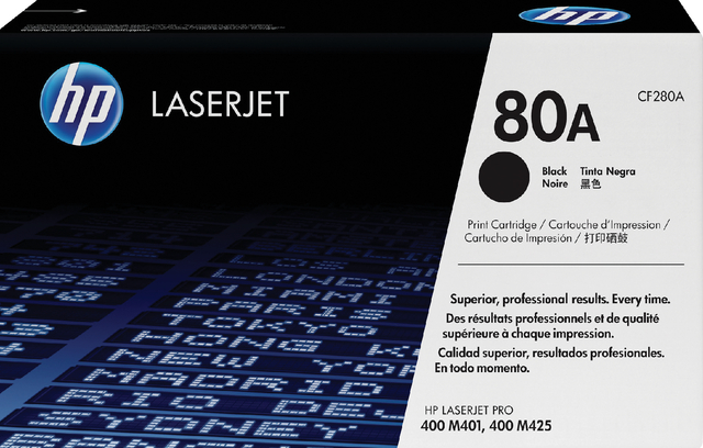 HP 80A Black Toner CF280A