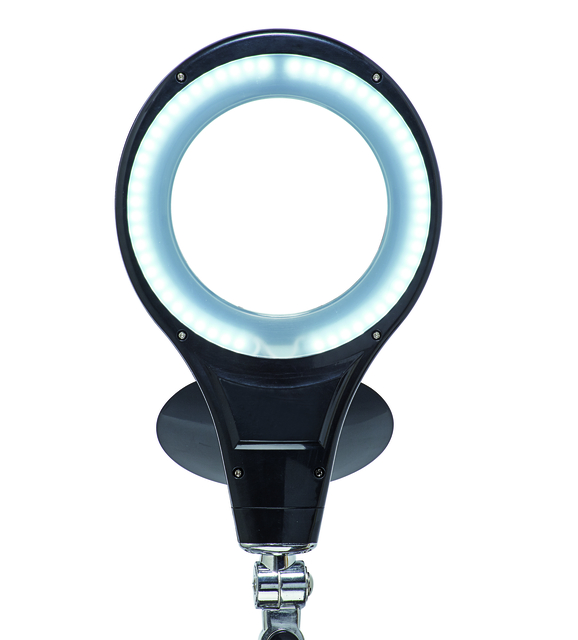 Loeplamp MAUL Makro LED met voet lens 144 cm2 zwart