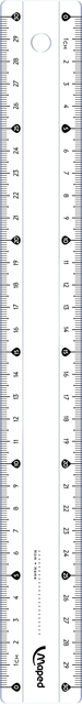 RULER MAPED CLASSIC 30CM