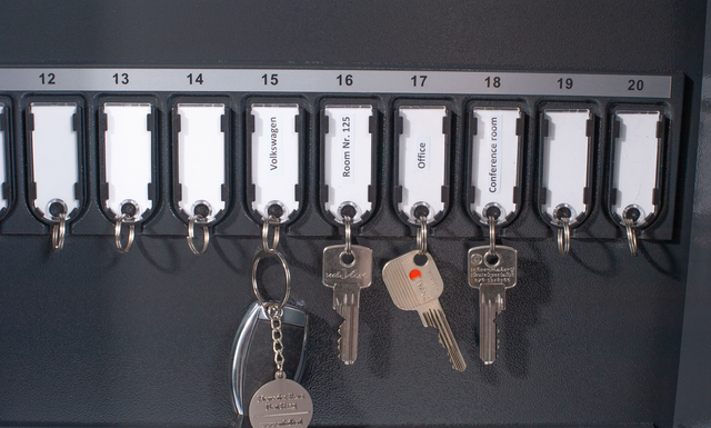 Key cabinet Pavo high security magnetic with fingerprint lock 100 hooks 600x480x150mm