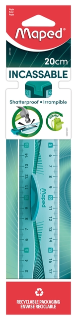 RULER MAPED WITH GRIP SOFT 20CM