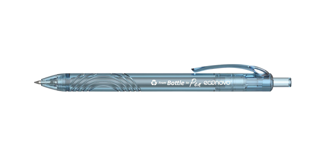 Gelschrijver Econovo 0.7mm blauw en zwart blister à 2 stuk