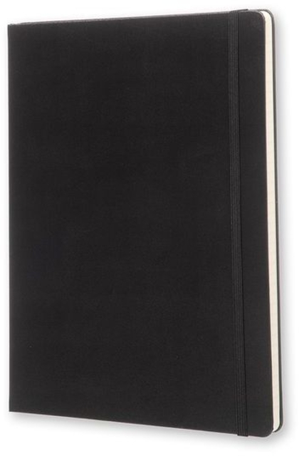 Notitieboek Moleskine XL 190x250mm lijn hard cover zwart