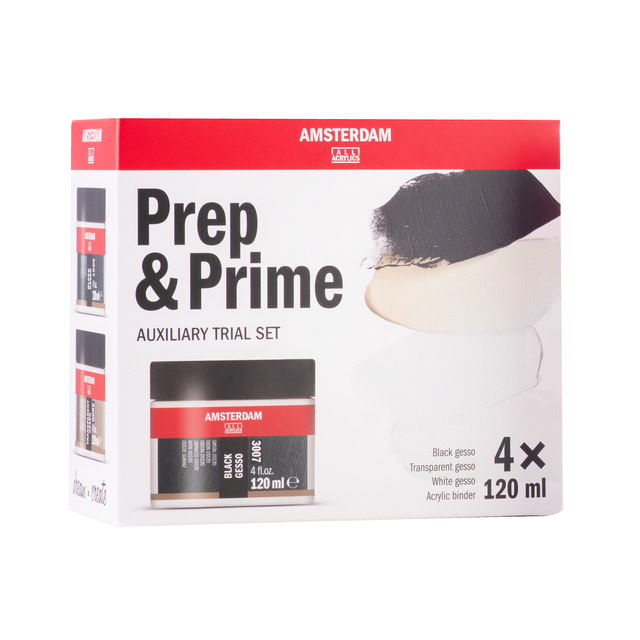 Mediumset Amsterdam Mini Prep & Prime set à 4 stuks 120m