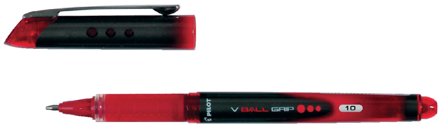 V-Ball Grip 10 - Liquid Ink Rollerball - Red - Broad Tip