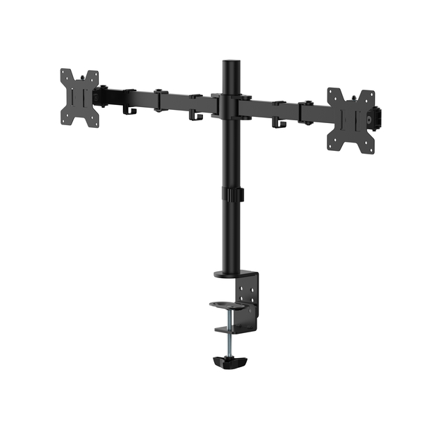 Monitorarm Quantore 2 schermen 17-27 inch zwart