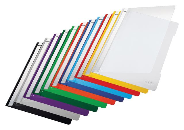 Snelhechter Leitz Standaard A4 gerecycled PP grijs