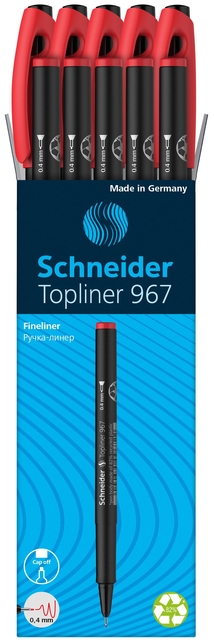 Fineliner Schneider Topliner 967 0,4mm red