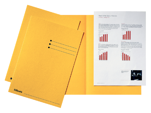 Document wallet A4 Esselte  manilla 180gr yellow