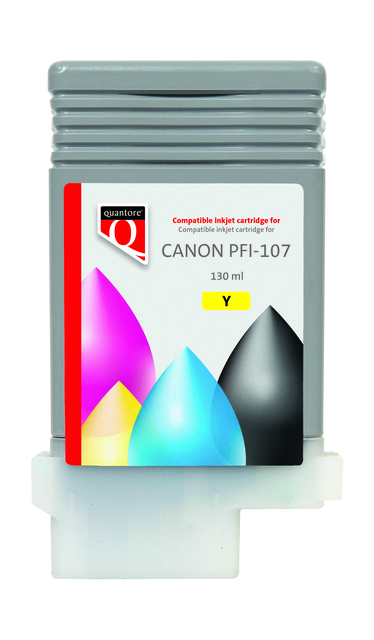 Inkjet cartridge Quantore Canon PFI-107 yellow