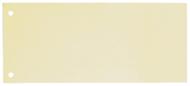 Elba 240x105mm dividers 190gsm card 2 holes yellow pack 100