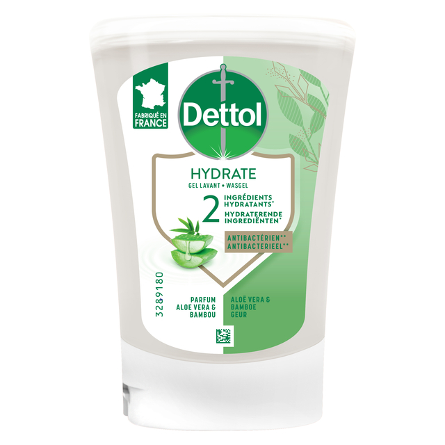 Handzeep Dettol Hydrating Aloe Vera antibacterieël 250ml refill No Touc