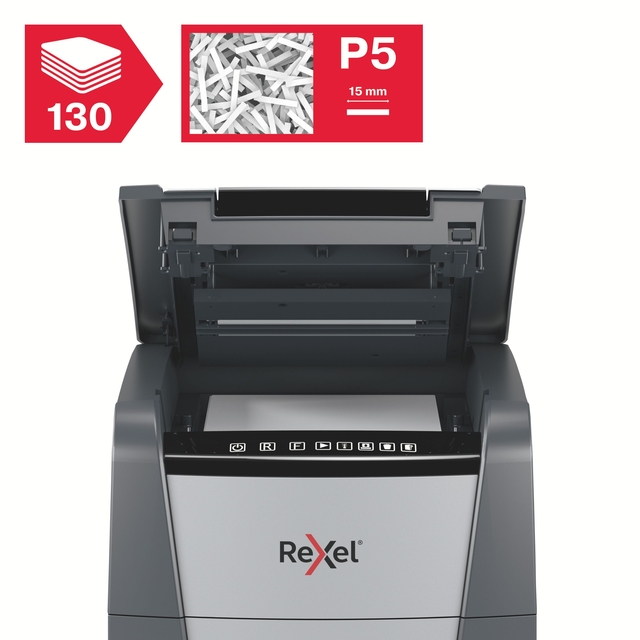 Papiervernietiger Rexel Optimum Auto+ 130M snippers 2x15mm