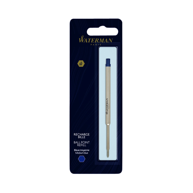 Balpenvulling Waterman medium blauw blister à 1 stu