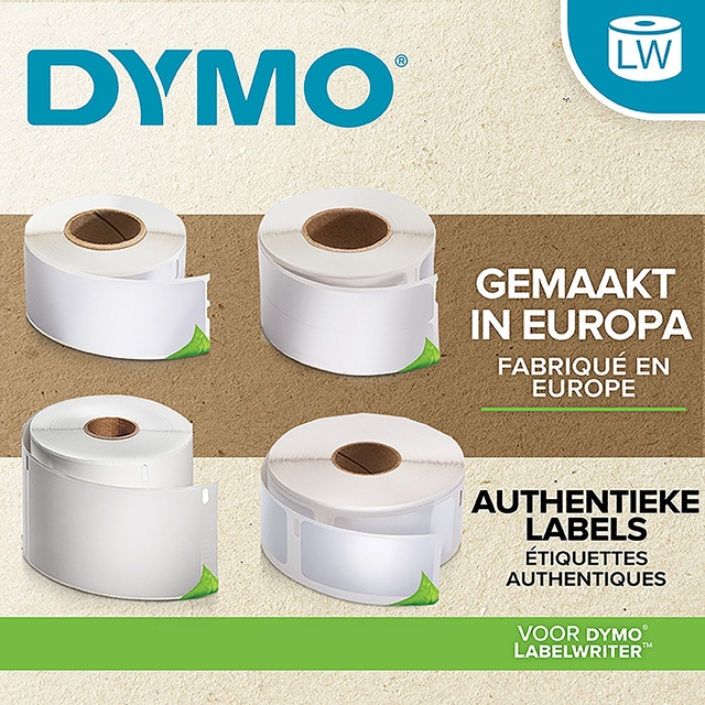 Etiket Dymo LabelWriter 5XL verzendlabel 104x159mm 6 rollen á 220 stuks wit