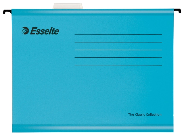 Reinforced Suspension File Esselte Classic A4 V-bottom blue