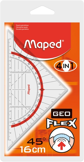 GEO SET SQUARE MAPED 160MM FLEXIBLE