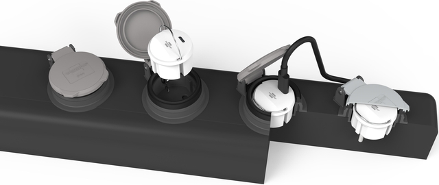 Stopcontactadapter Brennenstuhl USB C 2.4A wit